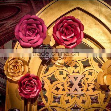 Wedding Backdrop Gaint Artificial Paper Foam Floral Flowers For Wall Decoration Wedding Decoration