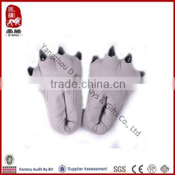 China Wholesale Stuffed Toy Paw Adult Plush Slippers photo-5