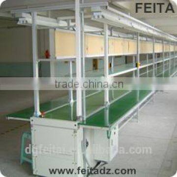 Assembly Line Working Tables Single Belt Conveyor Assembly Line With Flourescent Lamp photo-2