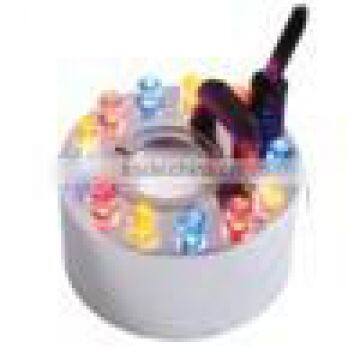 12 LED Light Ultrasonic Mist Maker Fogger Water Fountain Pond Atomizer Air Humidifier (Alloy)