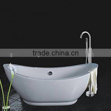 Hot sale 2 way bathroom brass chrome hot and cold floor stand faucet mixer tap