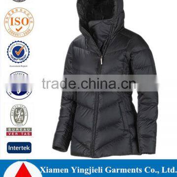 Super-light polyester shell fabric custom made fashion design winter down jackets sale