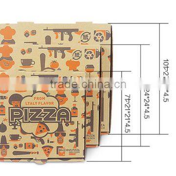 Food Grade Custom Pizza Box Kraft Box Pizza delivery box