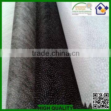 Polyester Paste dot non woven fusible interlining fabric/entretela/fusing interfacing