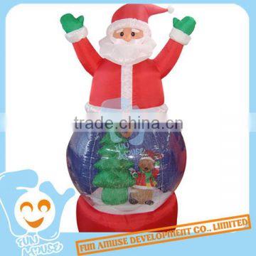 Funny christmas inflatable snow globe