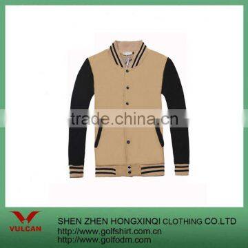 Comfortable Chinlon Brown baseball jacket