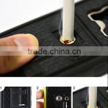 Cigarette Lighter Smoke Hard Cover Case for iphone 6 Hybrid Fire phone Cases With Bottle Opener Ring
