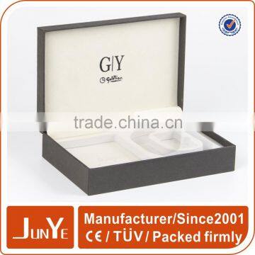 high-end clamshell presentation box with hinge