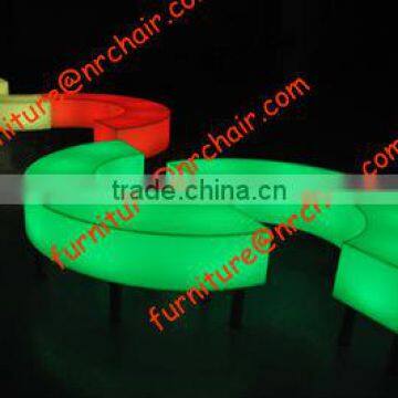 shanghai wholesale event rental outdoor acrylic led illuminated bench