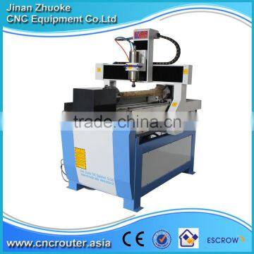 4 Axis Small Woodworking CNC Router NCStudio Control 6090 With Stainless Steel Water Tray X(60CM)*Y(90CM)*Z(25CM) CE Approval