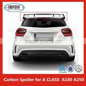 Black 52" Carbon Light Weight Adjustable Double Deck Racing Spoiler Wing for B E N Z W176 A180 A250