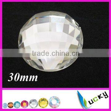 New 2014! Highest quality Flat back Strass Crystal beads number round shape