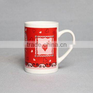 Red Decal Mug Bone China Set With Cute Design for Promotional photo-3