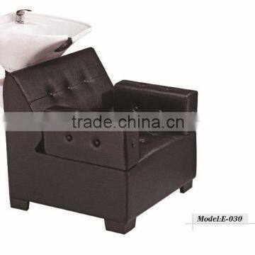 reclining shampoo chair with bowls