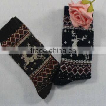 2014 Deer Wholesale Cotton Long Socks For Men