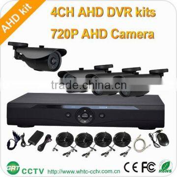 Analog High Definition 720P CCTV Camera AHD dvr System kits