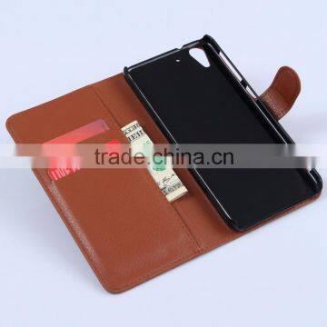 Design classical leather cover for htc desire eye