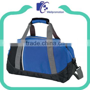 Outdoor polyester sports duffle bag with shoulder strap