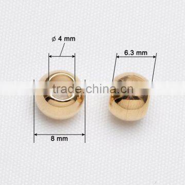 Wholesale Round Shape Metal Brass Jewelry Accessory Bead for Necklace Bracelet photo-2