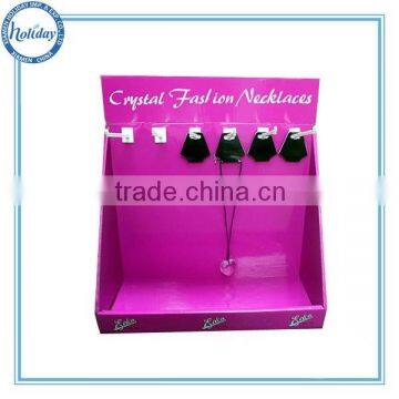 One row hooks fashion accessories display stand, display counter