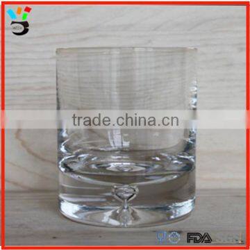 old fashioned glass bubble base glass for whisky