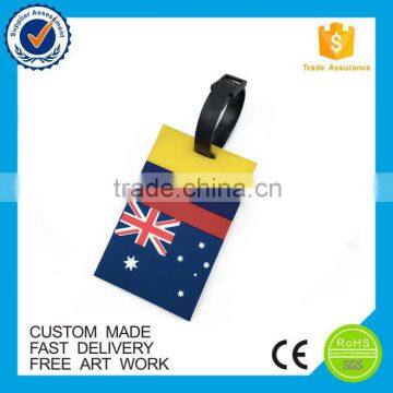 high quality specialized soft pvc silicone rubber luggage tags