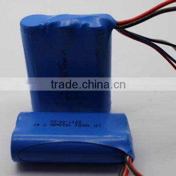 lithium battery pack 18650 3.7v 6600mAh for torch