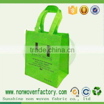 Hydrophobic nonwoven fabric for polyporpylene shopping bags