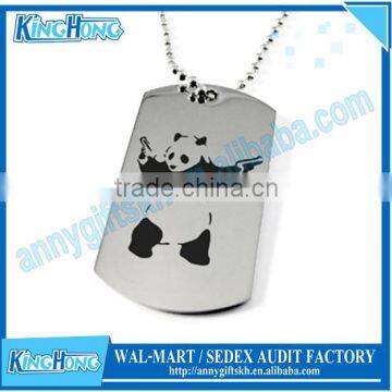 Blank mirror finishing print logo aluminum dog tag