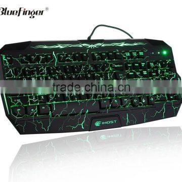 Custom Professional USB Computer Game Keyboard With Green Backlit photo-2