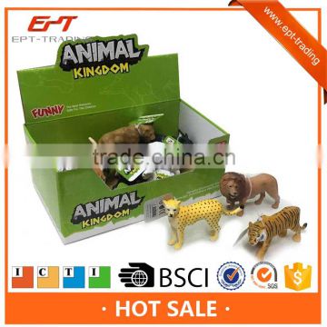 Mini plastic vivid model animal kingdom toys set