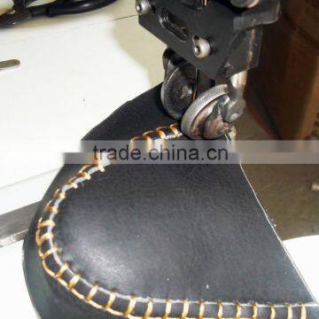 Double Needle Leather Moccasin Machine With 12 Patterns