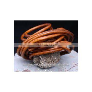 4mm Round Leather Cord From BORG EXPORT photo-2
