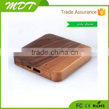 2015 Unique design 7800mah hand warmer of usb powered heater wood power bank