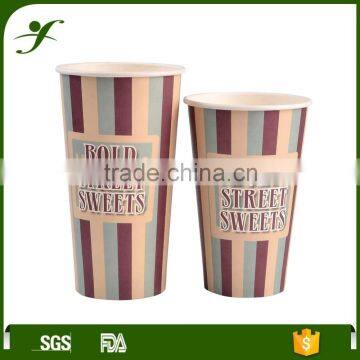 16oz custom design single wall mcdonalds paper cup