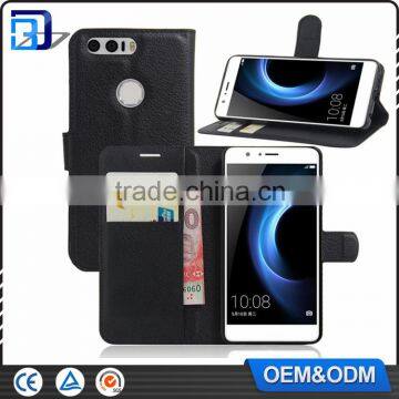 For Huawei Honor 8 Leather Case, Litchi Skin Leather Flip Case For Huawei Honor 8 With Stand Card Slots