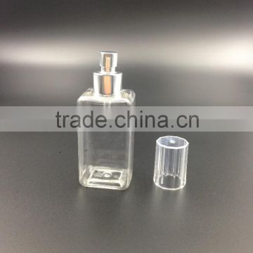 75ml quatrade PET cosmetic bottle for 20mm crimp sprayer pump used for toner or cream