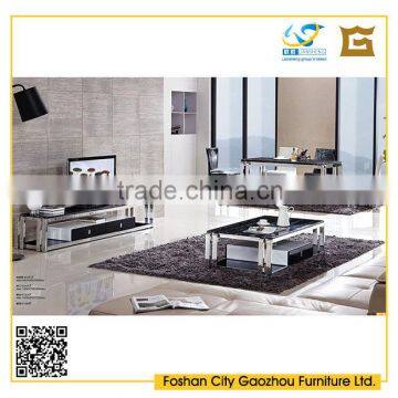 Fashion design rectangle marble coffee table/tv stand/dining table sets for living room furniture units