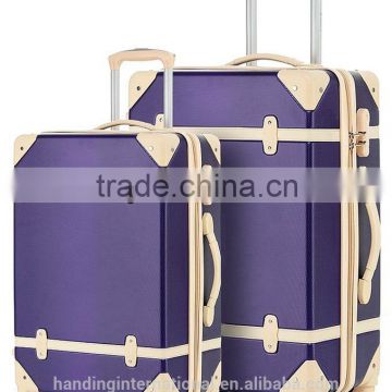 2 Piece ABS Luggage Set Vintage Suitcase