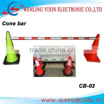 extendable traffic cone bar barrier