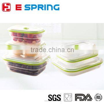 Silicone Transparent Container Food Grade Safe Food Storage Box