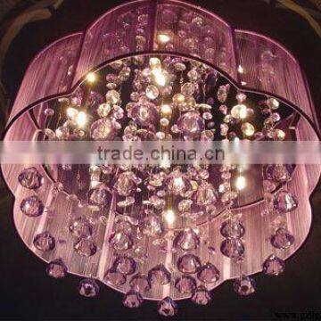 hot sale latest beautiful crystal lampshade