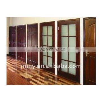 solid wood door / wooden glass door