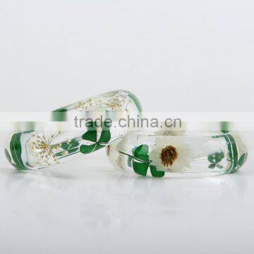 Wholesale 2016 Special and Custom Design Hot Sale Real Flower Resin Bangle photo-1