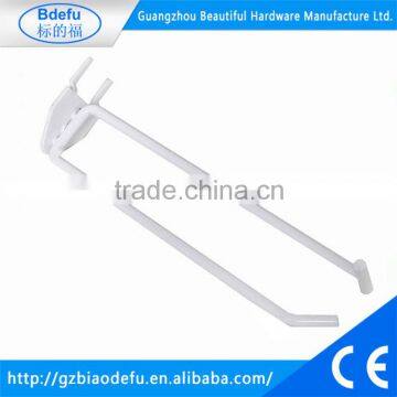 Supermarket Usage Metal Chrome Double Metal Display Hook
