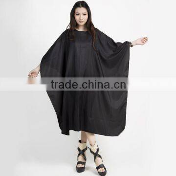 highest quality cheapes soft polyester,waterproof & oil, customized design metal snap neck closure hair dressing cape