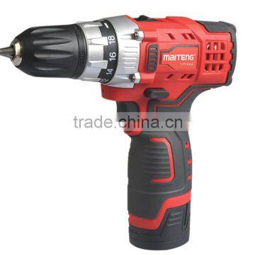 rechargeable large torque speed regulation impact 18v cordless drill with battery