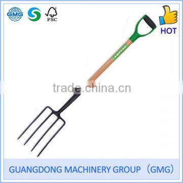 German Style Carbon Steel Digging Fork With Ash Wood Shaft And Cushioned Grip(GMG)
