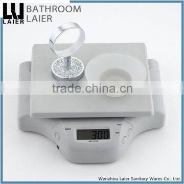 60939 Popular Hot Selling Zinc Bathroom Accessories Modern Tube Chrome Plated Soap Dish photo-5