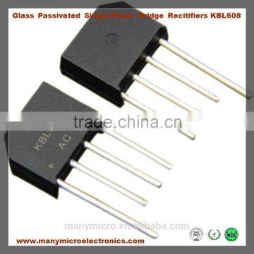 6.0A Glass Passivated Single Phase Bridge Recitifiers KBL608